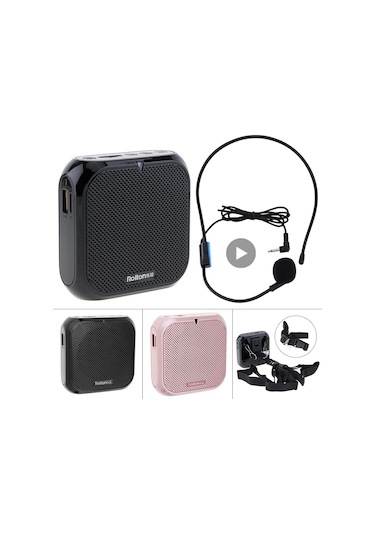 Jialan Mini Kablolu Headworn Mikrofon Ses Amplifikatörü Hoparlör