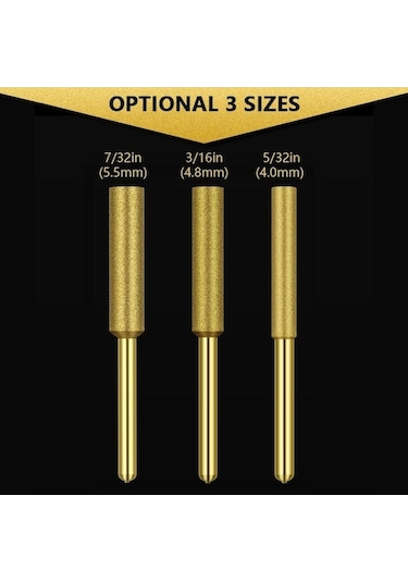 Trendooze Zincirli Titanyum Testere Testere Tekerlekleri Taş Kaplama İçin Elmas Elmas Dosya Çapak Bileyici Bileme 4.0mm Us