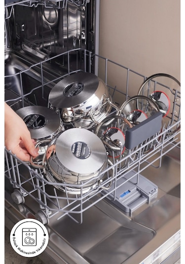 Karaca Emirgan İndüksiyon Tabanlı 6 Parça Çelik Sahan Set