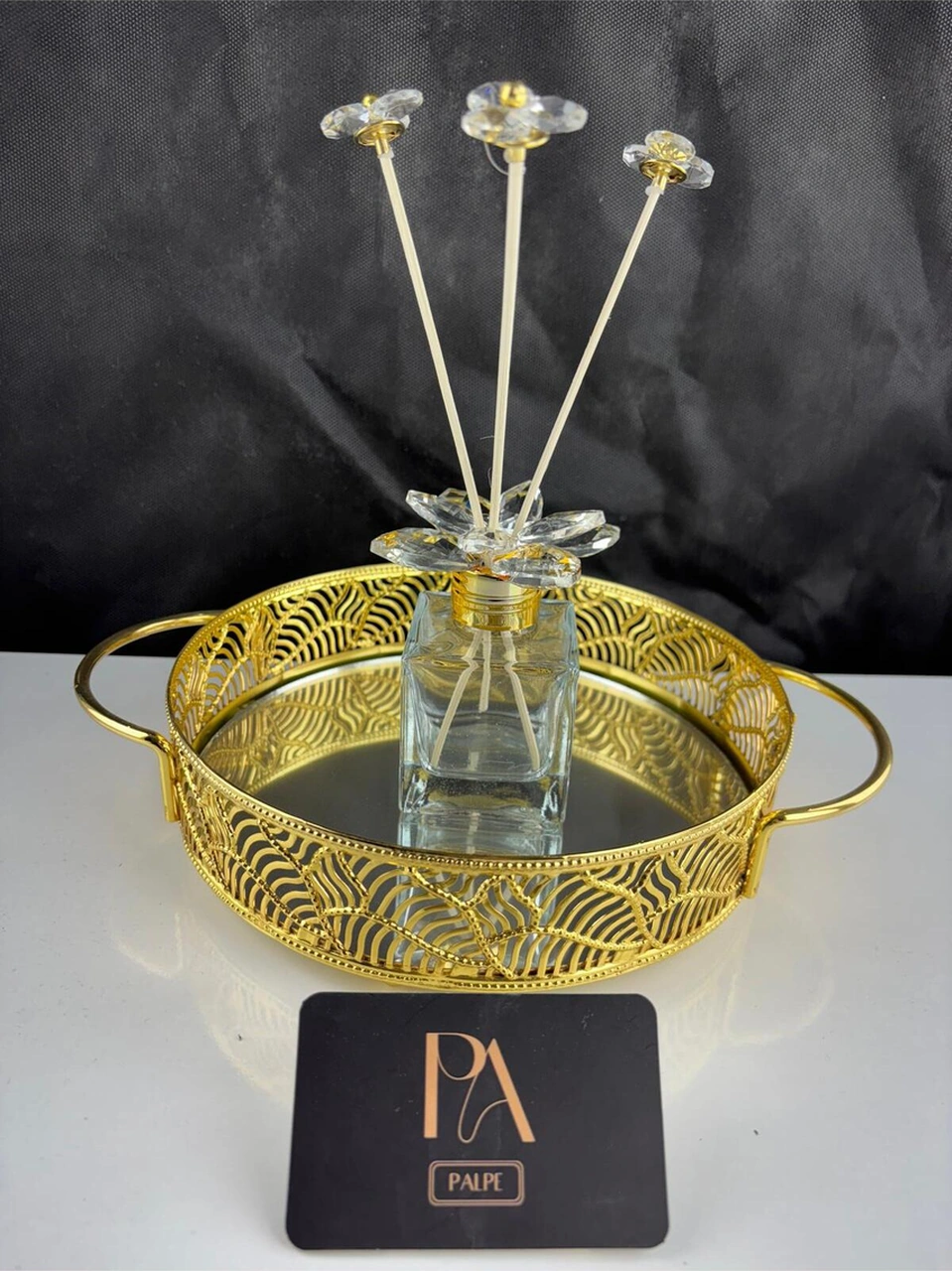 Gld Kristal Koku Şişe Dekoratif Obje Biblo Süs Eşya Salon Aksesuar Tv Sehpa Masa Konsol Ofis Salon Dekor