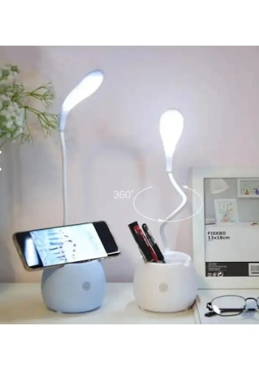 Larimar Halka Led Usb Şarjlı Masa Lambası - 9040604189269lmr Çok Renkli