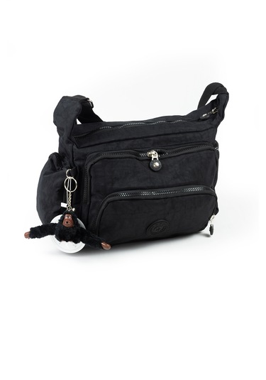 Krinkıl / Klinkır Su Geçirmez Kumaş Çok Gözlü Çapraz Kol Ve Omuz Postacı Çantası 116g Siyah