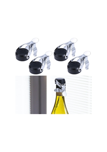 Suntek Şarap Stoper Şampanya Kırmızı Mühürleyen Siyah