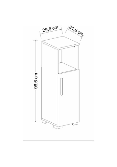 Duru Çok Amaçlı Dolap Beyaz Beyaz