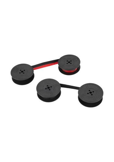 Leasetake Paket Daktilo Şeridi Çift Makaralı Daktilo Şeridi Mürekkebi Çift Makaralı Mürekkep Çoğu Daktilo İçin Yedek Parça Kırmızı, Siyah