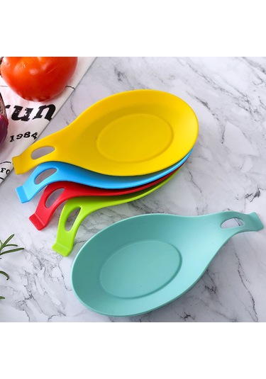 Aubyhe Kahverengi Silikon Kaşık Tutucu 20cm - Isıya Dayanıklı, Temizliği Kolay, Mutfak Düzenleyici Alet