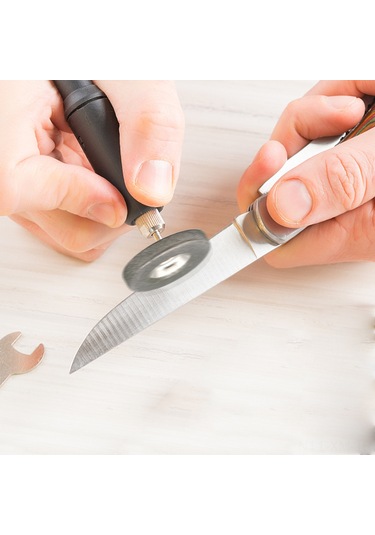 Ximistore9 Elmas Kaplı Taşlama Diski - Mermer, Granit, Cam İçin 10mm Çapında 320 Kum