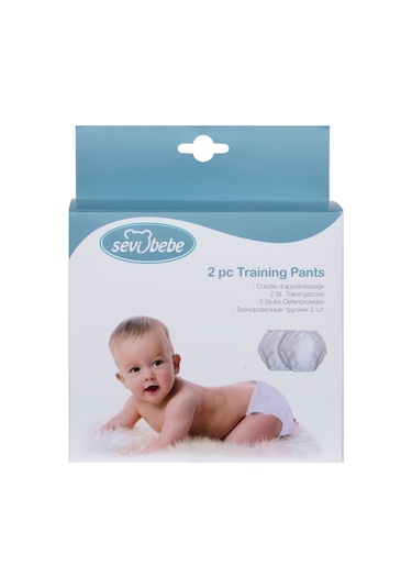 Sevi Bebe 2 Li Alıştırma Külodu No 2 15-20 kg Beyaz Bebek Külot