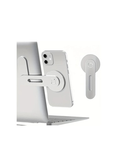 Xuweiwei Hafif Ve Taşınabilir Manyetik Telefon Tutucu Sılvery 1pc Ayarlanabilir Laptop Monitör Yan Aparatı -