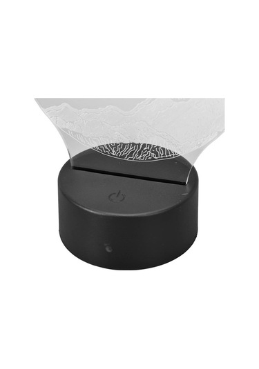 Goldenqian 3d Işık, Çevre Dostu Ay Akrilik Doğum Günü Hediyesi Için Office Için Canlı Led Gece Lambası Hqua38 Siyah