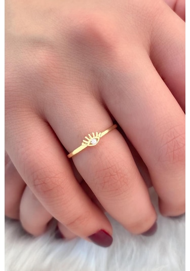 Fiyonk Kuyumculuk  14 Ayar Altın Göz Yüzük 001