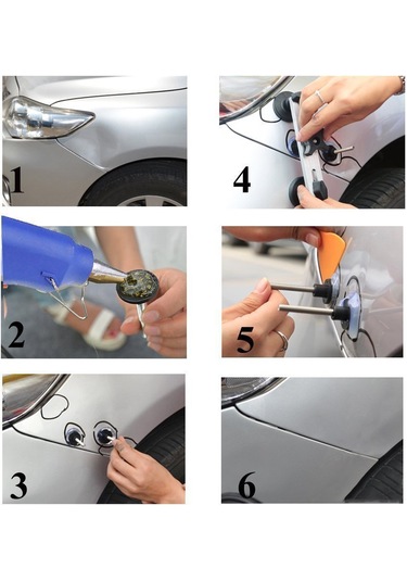 Youtek Oto Çukur Tamiri Aleti, Pdr Çift Kutup Köprü Çeker, 6 Boyutlu Sünger Tabağı İle Paslanmaz Çelik Ve Plastik Yapı