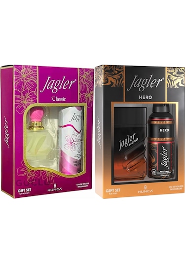 Jagler Classic Kadın Parfüm Seti + Hero Erkek Parfüm Seti