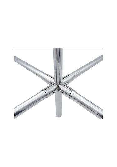 Yuvarlak Sabit Kelepçe Mobilya Donanım Çubuk Desteği Elbise Vitrin Rafı Boru Bağlantı Borusu Konektörü Four Way Joint