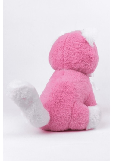 Peluş Oyuncak Oturan Kedi Çift Renkli 30 Cm Pembe - Beyaz