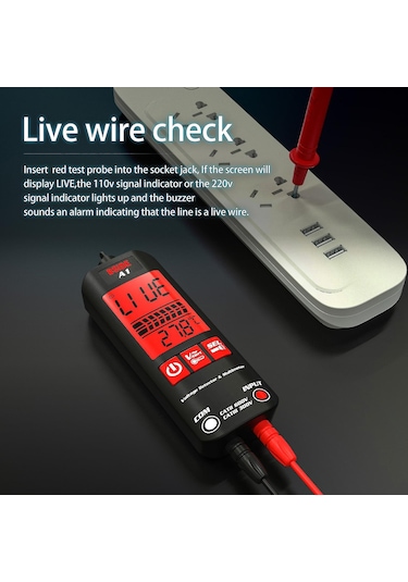 Bside A1 Mini Multimetre Lcd Dijital Test Cihazı Voltaj Dedektörü