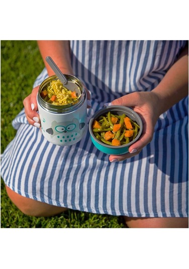 Bblüv Food Mama Termosu ve Kaşık Yeşil