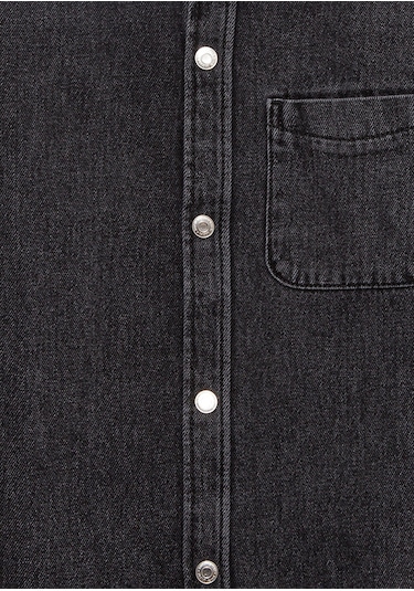 Mavi - Bob 90lar Antrasit Denim Jean Gömlek 6210000-89447 Antrasit