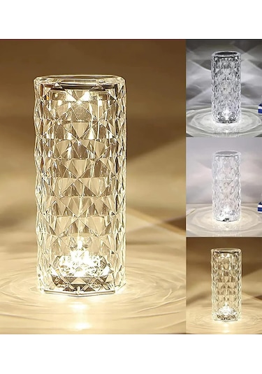 Greentech Dokunmatik 3 Renk Usb Kablolu Led Masa Lambası Gt-cl15 Kristal
