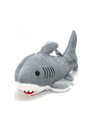 Peluş Köpekbalığı 25 CM Baby Shark - Gri