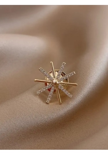 Olfil Broş-mini Kar Tanesi Yıldız Pırıltı Tarz Elegan 213791216 Altın Rengi