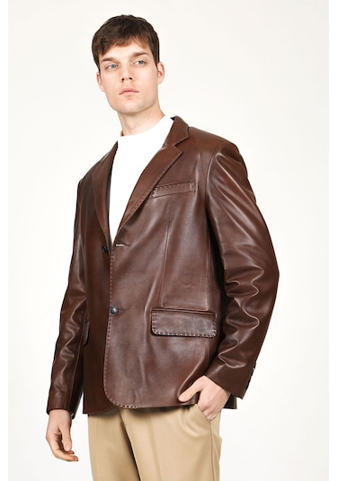 Dericlub Erkek Venedik Kruvaze Yaka Hakiki Deri Blazer Ceket Camel Antik Camel Antik Camel Dericlub Erkek Venedik Kruvaze Yaka Hakiki Deri Blazer Ceket Camel Antik Camel Antik Camel