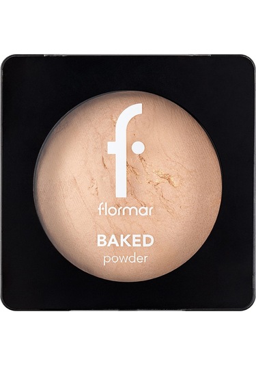 Flormar Yoğun Pigmentli Fırınlanmış Mat Pudra  - Baked Powder - 021 Beige With Gold - 8682536053532