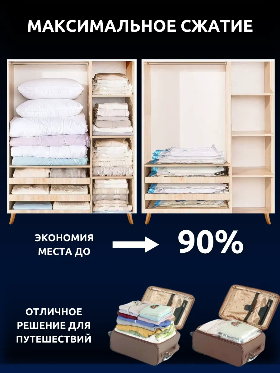 Gilfilg Premium 10 Adet Kıyafet Ve Eşyalar İçin Vakumlu Poşetler 217532157