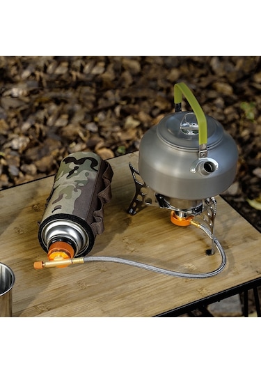 Sones Açık Hava Kamp Gaz Tüpü Adaptörü Ocak Bağlantısı Kapalı Mandallı Gaz Tüpü Dönüştürücü, Renk: Küçük Sarı