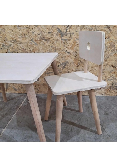 Çocuk Sandalye Ayaklar Kayın Ağacı ,birleşim Yerleri Metalden Ahşap