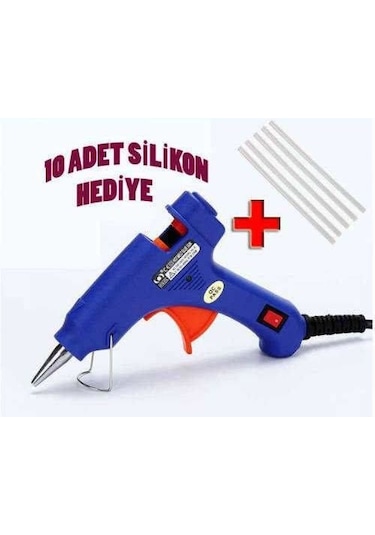 20 Watt Sıcak Silikon Tabancası + 10 Adet Mum Silikon
