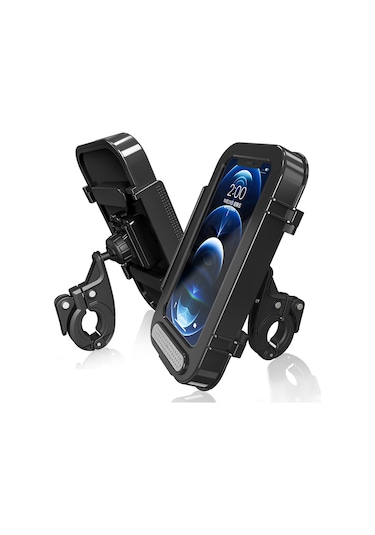 Mtb Elektrikli Bisiklet Su Geçirmez Dokunmatik Ekran Telefon Kılıfı Motosiklet Bisiklet Gidon Dağı Cep Telefonu Tutucu Çok Renkli