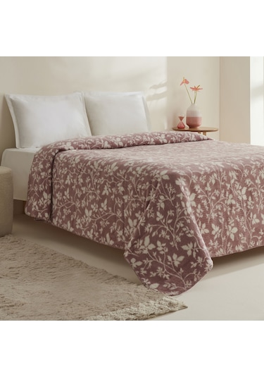 Karaca Home Cinta Çift Kişilik Akrilik Battaniye Mürdüm Mürdüm