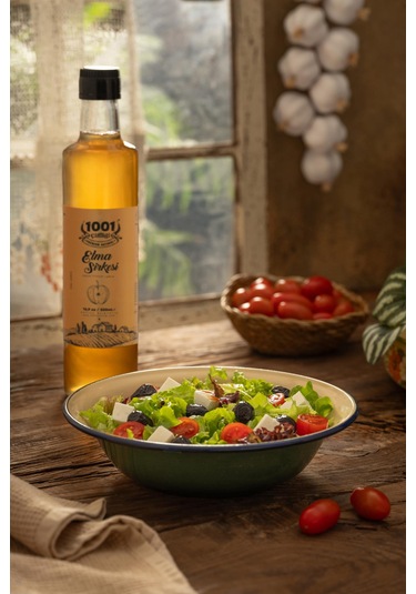 1001 Çiftliği Elma Sirkesi 500ml - Doğal Fermanyasyon