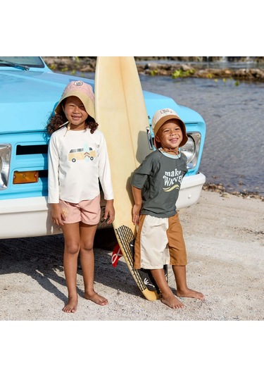 Lassig Kids Uv Korumalı Mayo Şort Peach Somon-5+ Yaş Somon