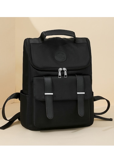 2025 Yeni Büyük Kapasiteli Öğrenci Sırt Çantası Siyah