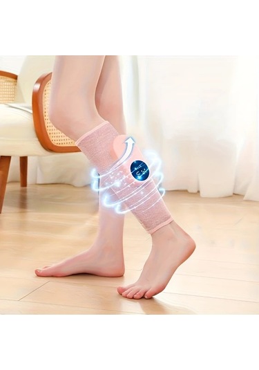 Dashanshop Pembe 1 Takım Bacak Diz Masajörü Otomatik Masaj Isıtma Usb Şarj Taşınabilir Rahatlatıcı Pembe