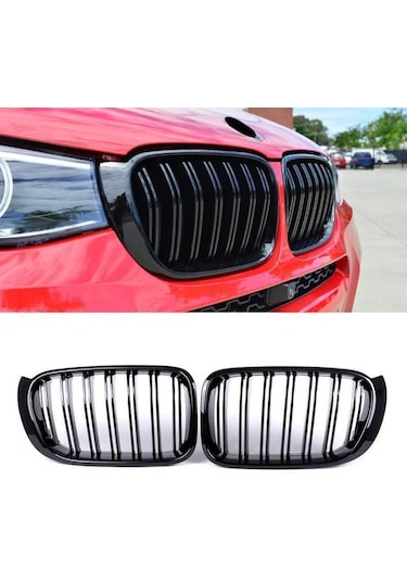 Bmw x3 f25 böbrek ön panjur ızgara pianoblack mx3 2014+