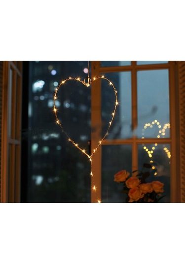 Metal Kalpli Perde Led Işıklar, Yılbaşı Parti Süs Işıkları, Ev Bahçe Dükkan Dekorasyon Günışığı