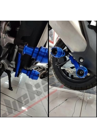 Egzoz Koruma Takozu Scooter Mavi Mavi