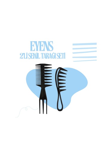 Eyens 2li Şekillendirici Wax Tarağı Seti