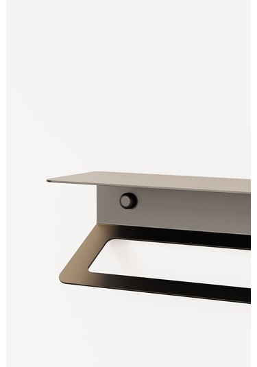 Zift Unique Mat Siyah Ömür Boyu Paslanmaz Çelik Havlu Askısı , Raflı Ve Yapışkanlı Havlu Tutacağı, Havluluk 30cm Diğer