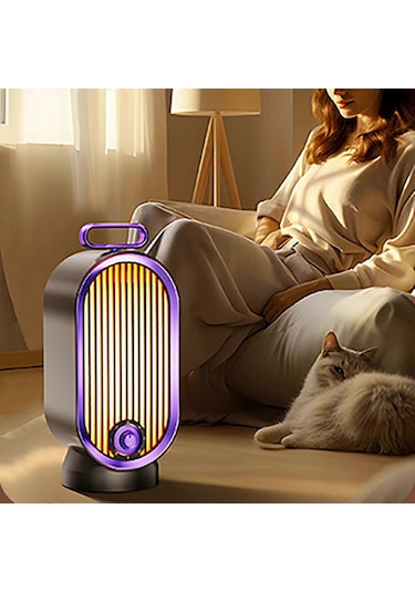 Elektrikli Fanlı Isıtıcı, Hava Isıtıcı, Domuz Sıcak Hava Fanı, Taşınabilir Elektrikli Isıtıcı Mini Masa Vantilatörü, Ev Ofisi