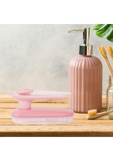 Homyl Temizleme Fırçası Yumuşak Kıllar Ayakkabı Fırçalama Pembe
