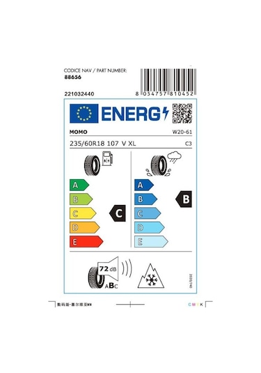 Momo 235/60 R18 107V XL North Pole W-20 Kış Lastiği 2025