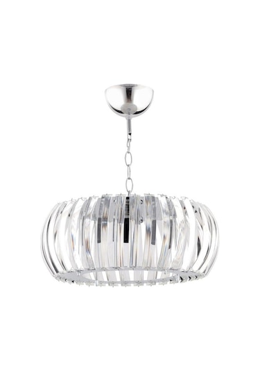 İstanbul Avize Venüs Sarkıt Gümüş 22 Cm Tesisatlı Kristal Taşlı Avize Gümüş