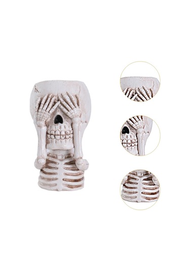 Suntek Kafatası Çiçek Saksısı Cadılar Gözlerini-kapat