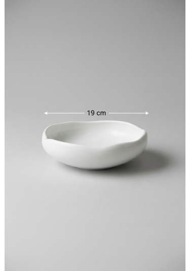 19 Cm Salata Tabak 2 Kişilik Zahra Model Şık Ve Zarif Sofra Seti Beyaz