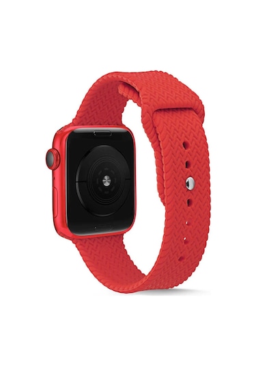 iOS Uyumlu Watch Kordon 4 5 6 7 Se 38 40 41 42 44 45 Mm Silikon Örgü
