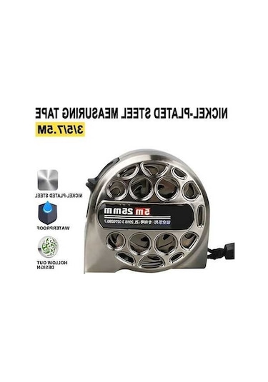 Dancemonkey 7.5m 25mm İçi Boş Çelik Mezura, Paslanmaz Cetvel Diğer